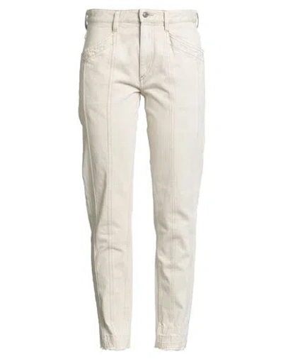 Isabel Marant Étoile Marant Étoile Woman Jeans Beige Size 4 Cotton In Brown