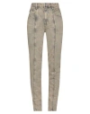 Isabel Marant Étoile Marant Étoile Woman Jeans Blue Size 8 Cotton In Beige