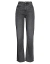 Isabel Marant Étoile Marant Étoile Woman Jeans Charcoal Size 12 Tencel In Grey