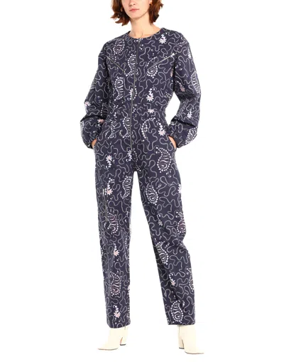 Isabel Marant Étoile Marant Étoile Woman Jumpsuit Dark Purple Size 10 Cotton