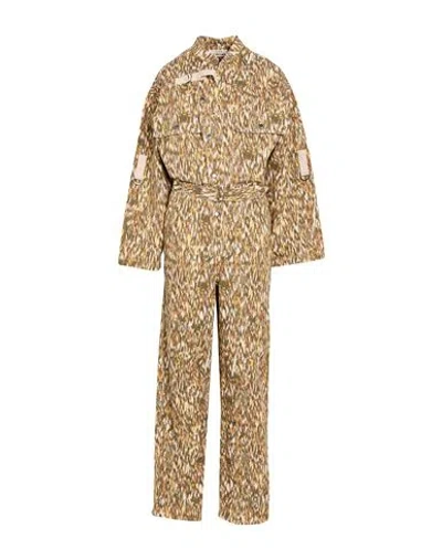 Isabel Marant Étoile Marant Étoile Woman Jumpsuit Yellow Size 8 Cotton In Multi