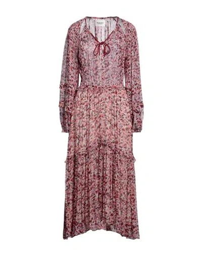 Isabel Marant Étoile Marant Étoile Woman Maxi Dress Burgundy Size 8 Viscose In Red