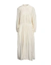 Isabel Marant Étoile Marant Étoile Woman Maxi Dress Cream Size 8 Cotton, Viscose