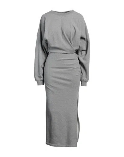 Isabel Marant Étoile Marant Étoile Woman Maxi Dress Light Grey Size 10 Organic Cotton, Polyester