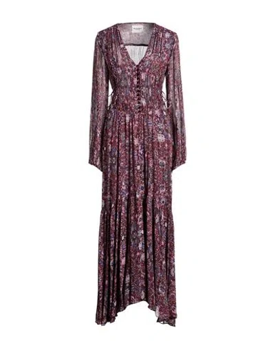 Isabel Marant Étoile Marant Étoile Woman Maxi Dress Plum Size 6 Viscose In Brown