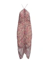 Isabel Marant Étoile Marant Étoile Woman Midi Dress Burgundy Size 4 Viscose In Beige