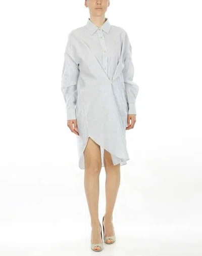 Isabel Marant Étoile Marant Étoile Woman Midi Dress Blue Size 10 Cotton, Linen