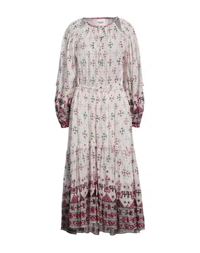 ISABEL MARANT ÉTOILE MARANT ÉTOILE WOMAN MIDI DRESS CREAM SIZE 4 COTTON, POLYESTER