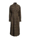 Isabel Marant Étoile Marant Étoile Woman Midi Dress Military Green Size 8 Cotton