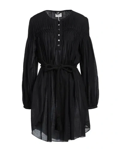 Isabel Marant Étoile Adeliani Buttoned Long Sleeve Dress In Black