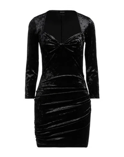 Isabel Marant Étoile Marant Étoile Woman Mini Dress Black Size 6 Polyester, Elastane