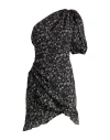Isabel Marant Étoile Marant Étoile Woman Mini Dress Black Size 8 Cotton In Black