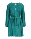 Isabel Marant Étoile Adeliani Cotton-blend Minidress In Green