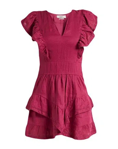 Isabel Marant Étoile Marant Étoile Woman Mini Dress Fuchsia Size 8 Cotton In Pink