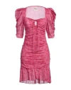 Isabel Marant Étoile Marant Étoile Woman Mini Dress Fuchsia Size 8 Cotton In Pink