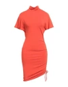 Shop Isabel Marant Étoile Marant Étoile Woman Mini Dress Orange Size 6 Viscose, Elastane
