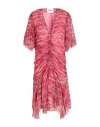 Isabel Marant Étoile Vivienne Abstract Print Georgette Dress In Pink