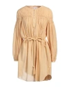 Isabel Marant Étoile Marant Étoile Woman Mini Dress Sand Size 8 Cotton, Viscose In Beige