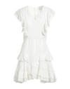 Isabel Marant Étoile Marant Étoile Woman Mini Dress White Size 2 Cotton, Viscose In White