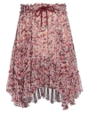 Isabel Marant Étoile Marant Étoile Woman Mini Skirt Garnet Size 6 Viscose In Red