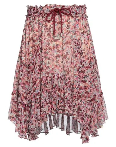 Isabel Marant Étoile Marant Étoile Woman Mini Skirt Garnet Size 6 Viscose In Red