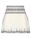 Isabel Marant Étoile Marant Étoile Woman Mini Skirt Ivory Size 10 Cotton In White