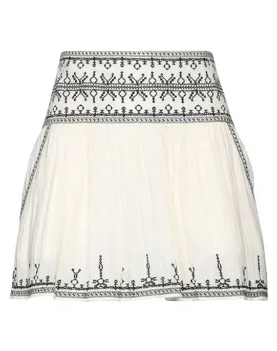 Isabel Marant Étoile Marant Étoile Woman Mini Skirt Ivory Size 10 Cotton In White