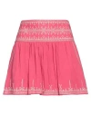 Isabel Marant Étoile Marant Étoile Woman Mini Skirt Magenta Size 10 Cotton In Magenta