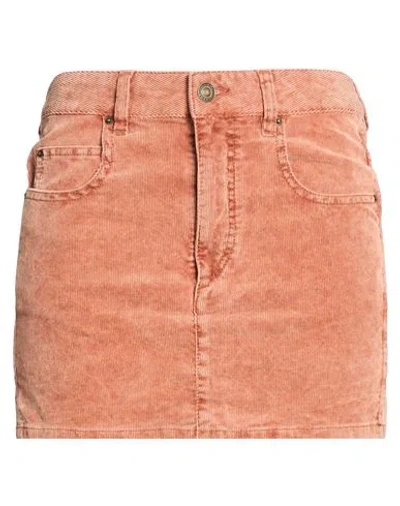 Isabel Marant Étoile Marant Étoile Woman Mini Skirt Tan Size 6 Cotton, Elastane In Brown