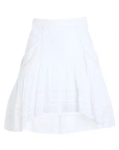 Isabel Marant Étoile Marant Étoile Woman Mini Skirt White Size 10 Cotton