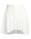 Isabel Marant Étoile Marant Étoile Woman Mini Skirt White Size 10 Cotton, Viscose In White