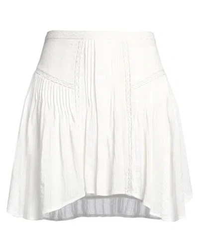 Isabel Marant Étoile Marant Étoile Woman Mini Skirt White Size 10 Cotton, Viscose