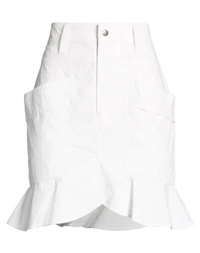 Isabel Marant Étoile Marant Étoile Woman Mini Skirt White Size 4 Cotton