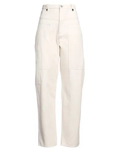 Isabel Marant Étoile Marant Étoile Woman Pants Cream Size 6 Cotton In White