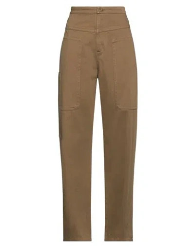 Isabel Marant Étoile Marant Étoile Woman Pants Military Green Size 2 Cotton