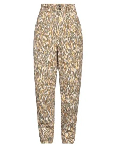 ISABEL MARANT ÉTOILE MARANT ÉTOILE WOMAN PANTS SAGE GREEN SIZE 2 COTTON