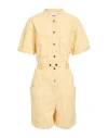 Isabel Marant Étoile Marant Étoile Woman Playsuit Apricot Size 10 Cotton In Yellow