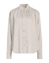 Isabel Marant Étoile Violeta Pleated Blouse In Beige