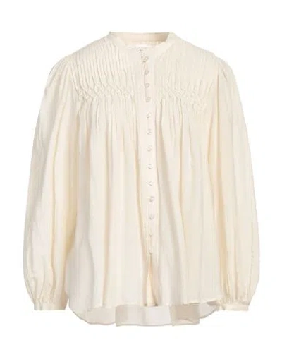 Isabel Marant Étoile Marant Étoile Woman Shirt Beige Size 8 Cotton, Viscose
