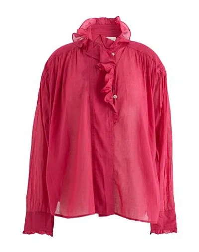 Isabel Marant Étoile Marant Étoile Woman Shirt Fuchsia Size 6 Cotton In Pink