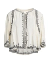 Isabel Marant Étoile Perkins Embroidered Cotton Blouse In White