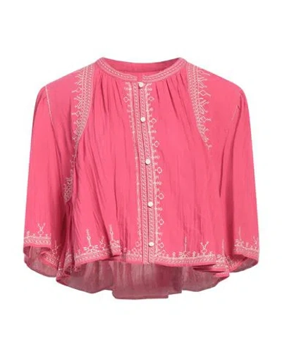 Isabel Marant Étoile Marant Étoile Woman Shirt Magenta Size 10 Cotton, Viscose