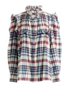 Isabel Marant Étoile Marant Étoile Woman Shirt Navy Size 10 Cotton In Navy Blue