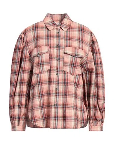 Isabel Marant Étoile Marant Étoile Woman Shirt Salmon Pink Size 6 Cotton, Linen