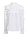 Isabel Marant Étoile Marant Étoile Woman Shirt White Size 2 Cotton, Viscose In Red