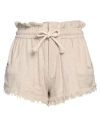 Isabel Marant Étoile Marant Étoile Woman Shorts & Bermuda Shorts Beige Size 2 Silk, Polyester In Neutral