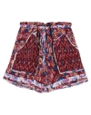 Isabel Marant Étoile Marant Étoile Woman Shorts & Bermuda Shorts Brick Size 6 Viscose In Red