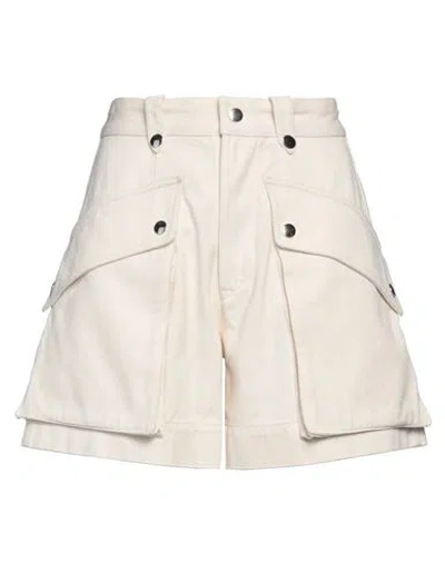 Isabel Marant Étoile Marant Étoile Woman Shorts & Bermuda Shorts Ivory Size 10 Cotton