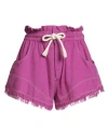 Isabel Marant Étoile Marant Étoile Woman Shorts & Bermuda Shorts Mauve Size 2 Silk, Polyester In Pink