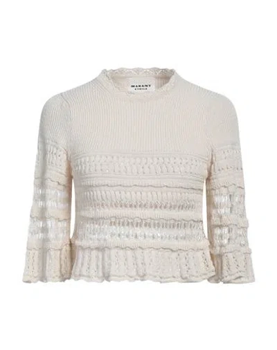 Isabel Marant Étoile Marant Étoile Woman Sweater Cream Size 4 Cotton In White